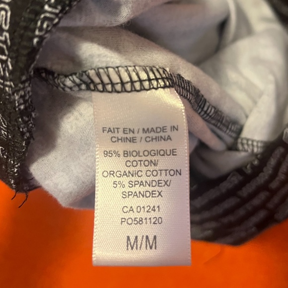 Retro high rise sporty motivational organic cotton leggings EUC - Picture 7 of 8